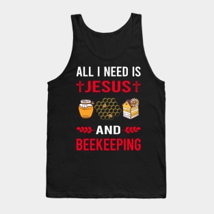 I Need Jesus And Beekeeping Beekeeper Apiculture Tank Top